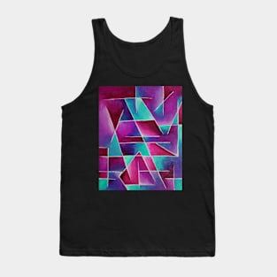 Vacation Cubist Painting - Berry Color Variant Tank Top